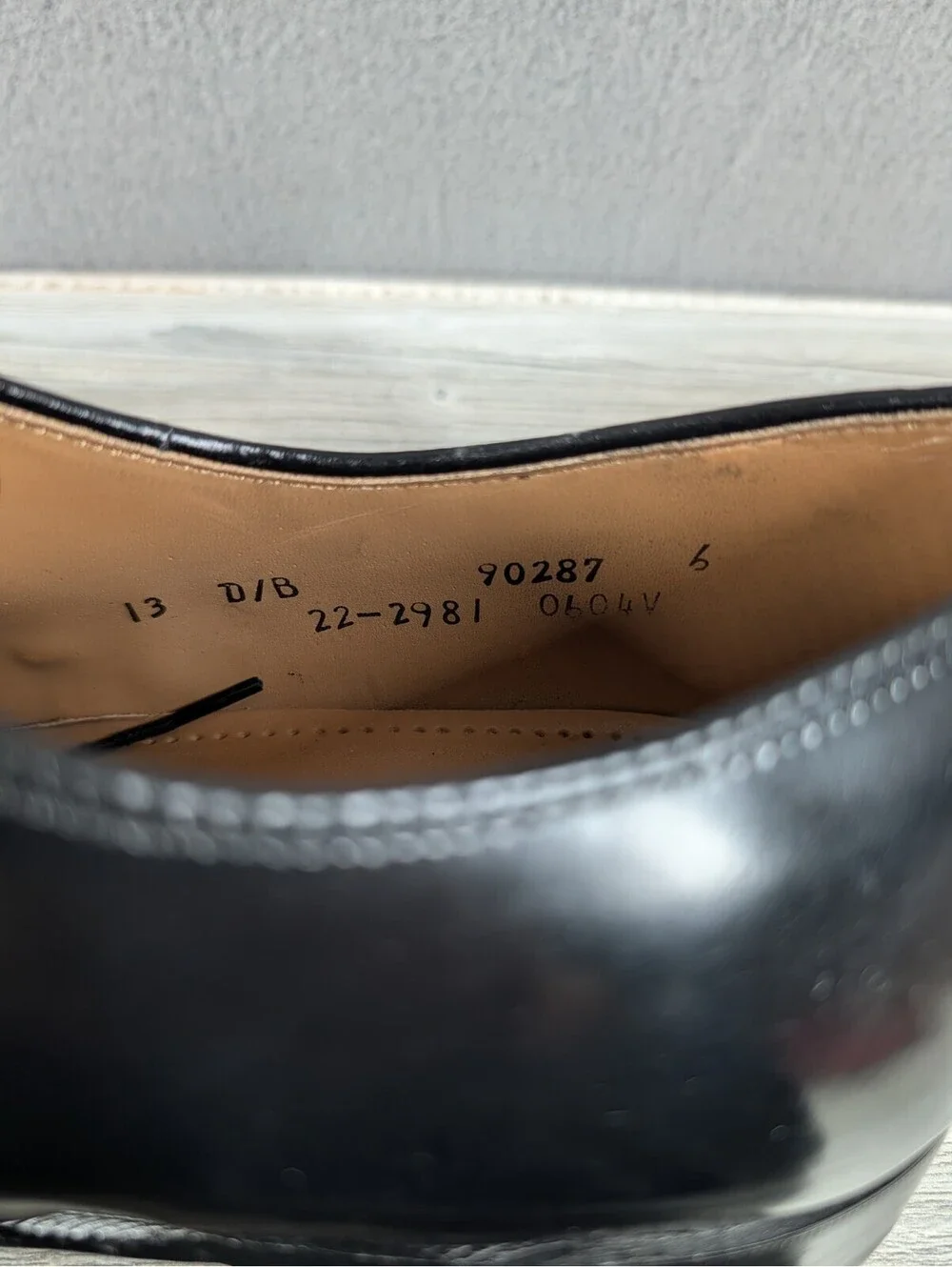 Johnston Murphy Mens 13D Black Leather Cap Toe Oxford Dress Shoes Handcrafted